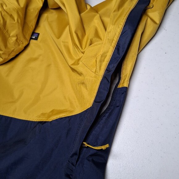 Patagonia Torrentshell Rain Jacket Men XL Blue Chartreuse Colorblock h2no Hiking - Picture 11 of 16